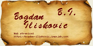 Bogdan Ilišković vizit kartica